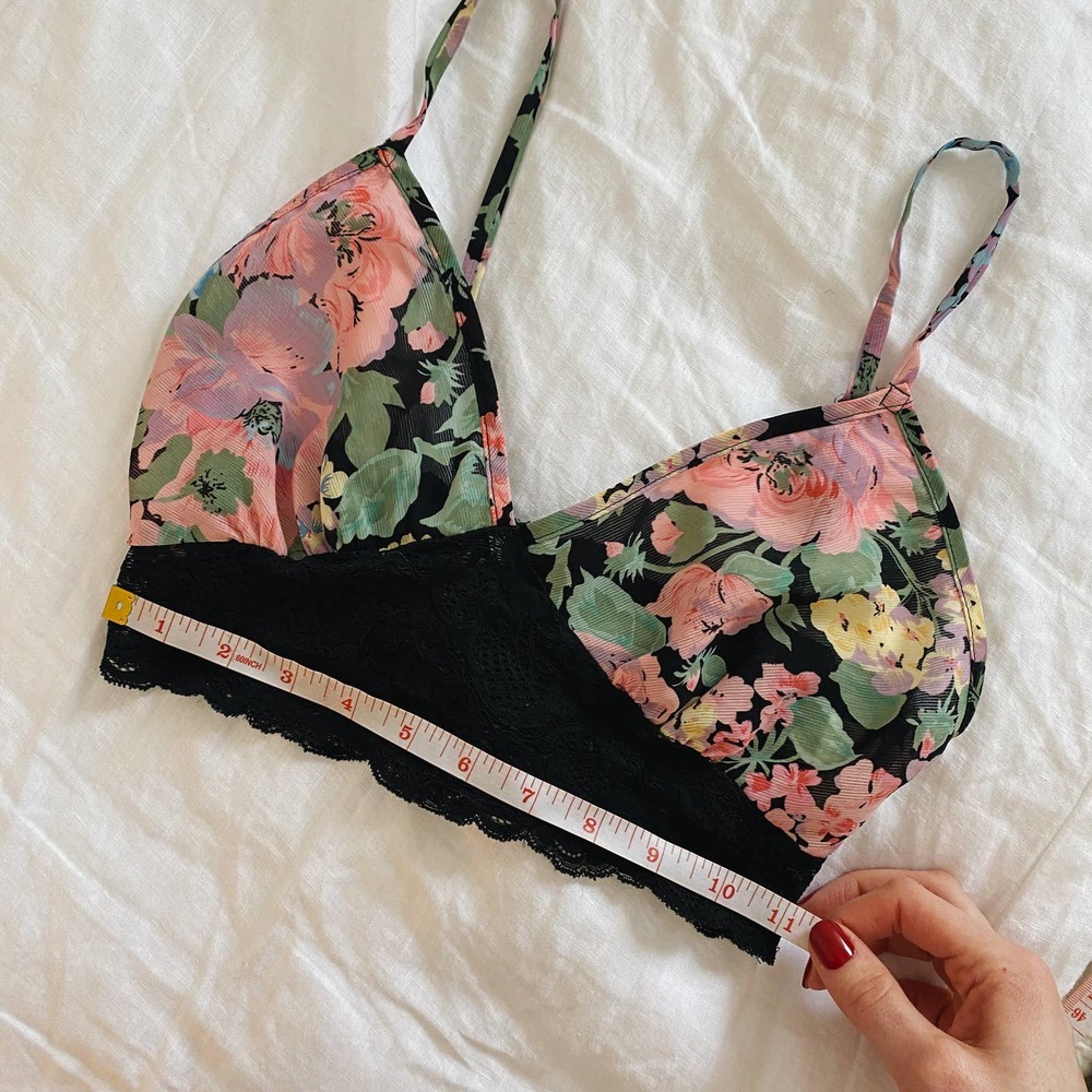 Vs Floral Sage Pink Bralette Panty Set View 6